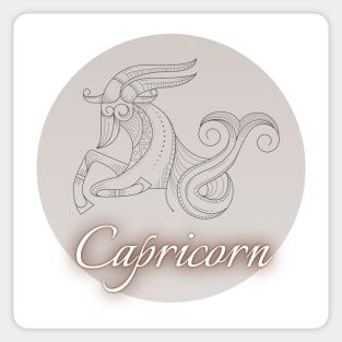 Spherical Zodiac Capricorn Sticker